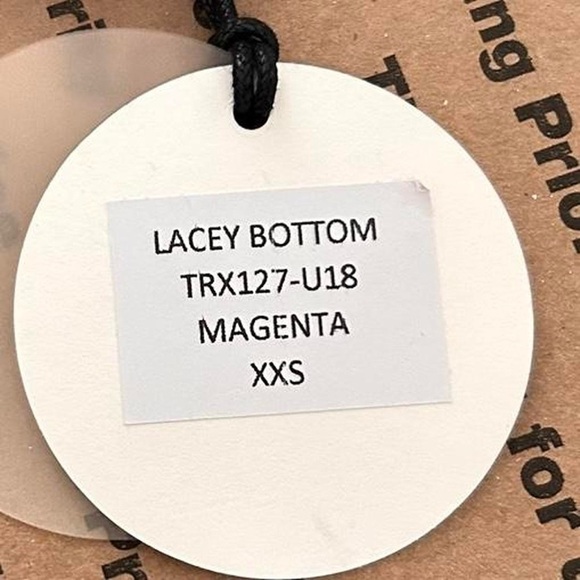 Revolve x Tularosa Lacey Magenta ruched tie side bikini Bottoms xxs NEW - Picture 5 of 5